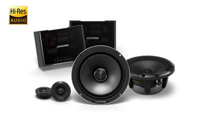 Alpine Status Hi-Res 6-1/2 (16.5cm) 2-Way Slim-fit Component Speaker Set
