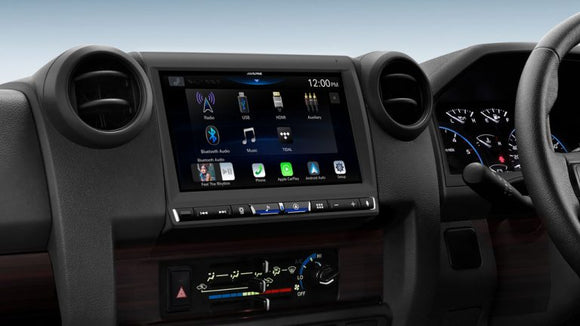 ALPINE I905 FOR TOYOTA LANDCRUISER 70 SERIES 9 INTEGRATED HI-RES AUDIO RECEIVER WITH WIRELESS APPLE CARPLAY-I905-LC70