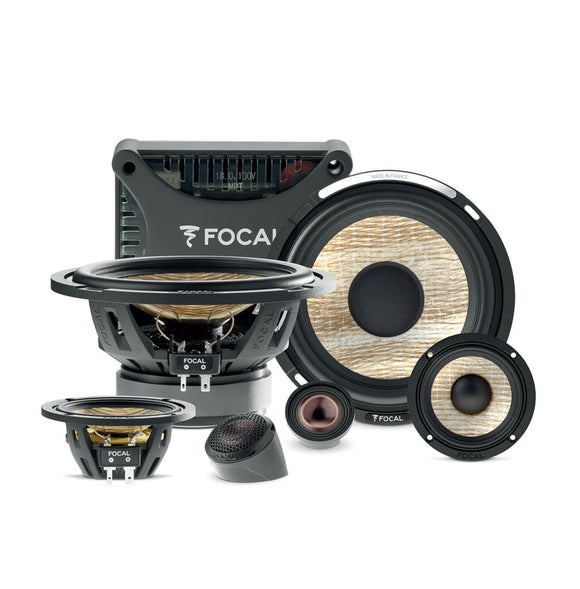 FOCAL 16.5Cm (6”) & 8Cm (3”) 3-Way Component Kit - PS165F3E