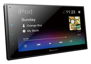 Pioneer DMH-A345BT 6.8″ Digital Media AV Receiver with Bluetooth, iPhone, USB & Aux-In.